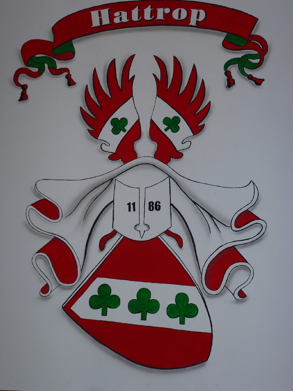 Neues Hattroper Wappen in der Sektbar